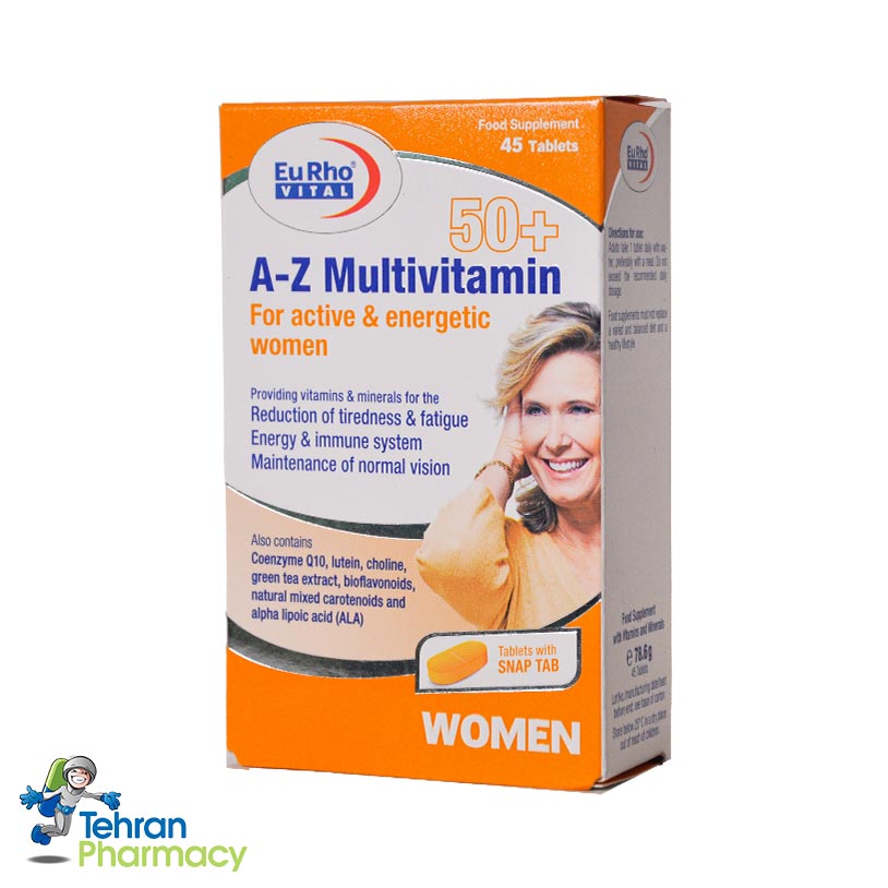 مولتی ویتامین A-Z بالای 50 سال خانم ها یوروویتال